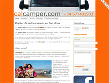 Tablet Screenshot of calcamper.com